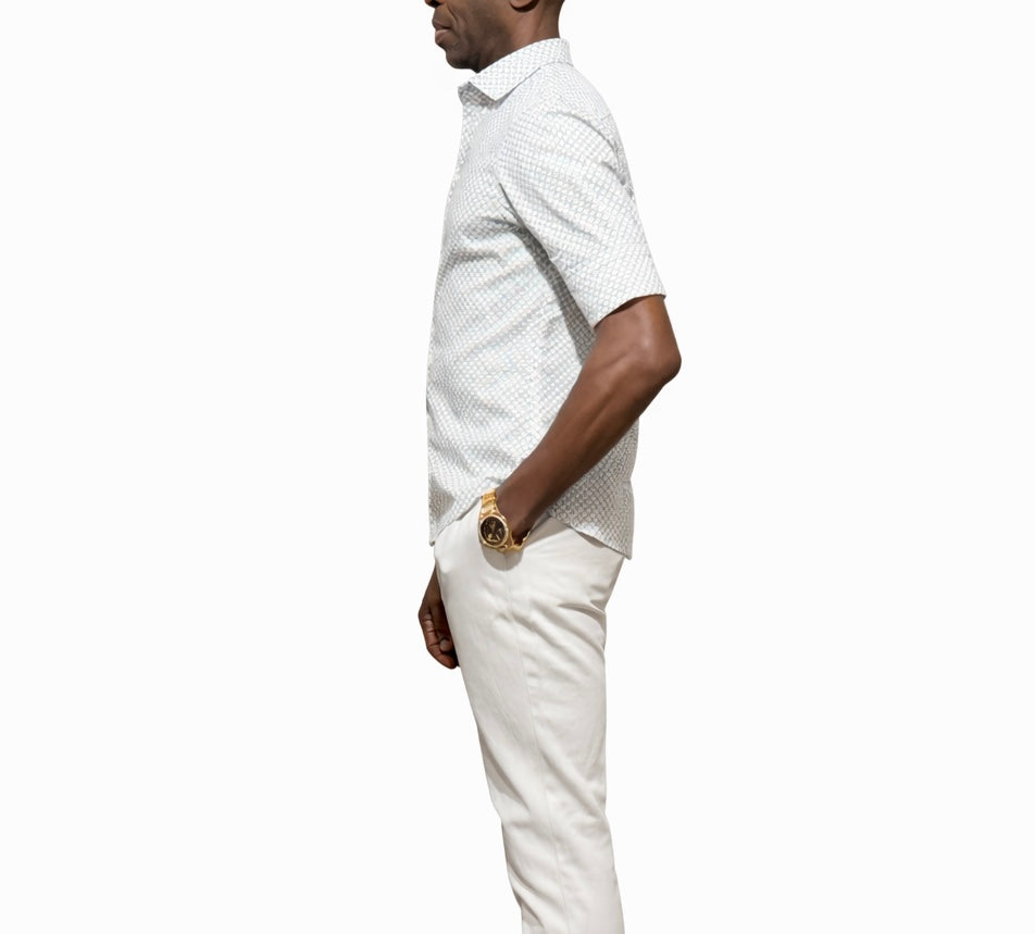 Arctic Grid Short Sleeve Shirt