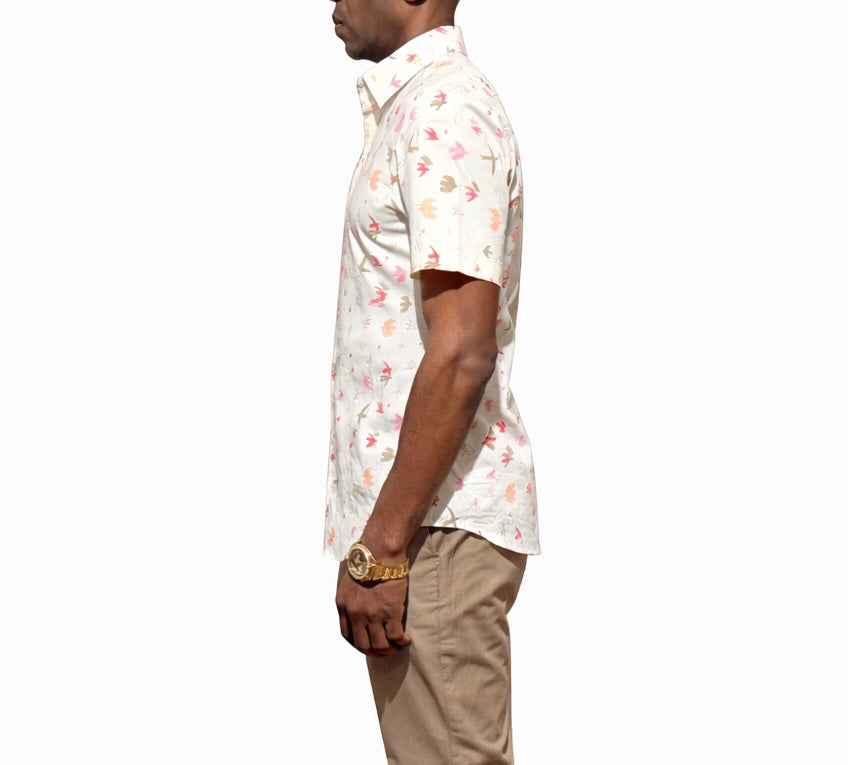 Aviator Print Short Sleeve Shirt