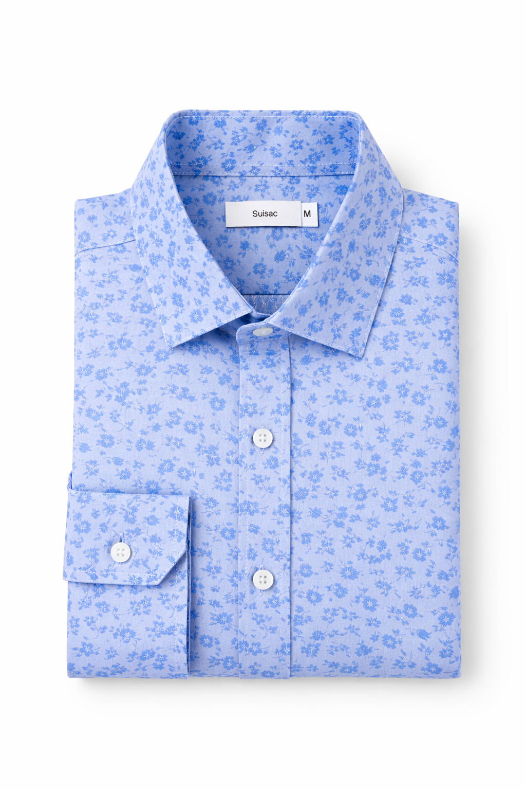 Blue Micro Floral Shirt