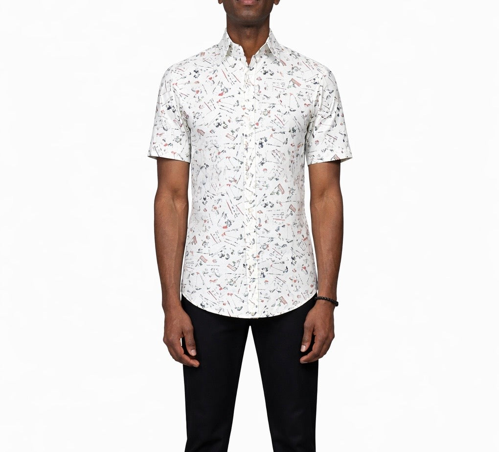 Navigator Print Short Sleeve Shirt