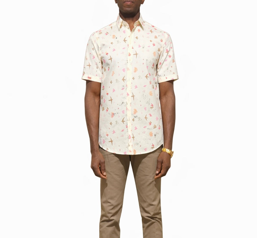 Aviator Print Short Sleeve Shirt