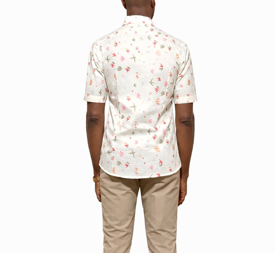 Aviator Print Short Sleeve Shirt