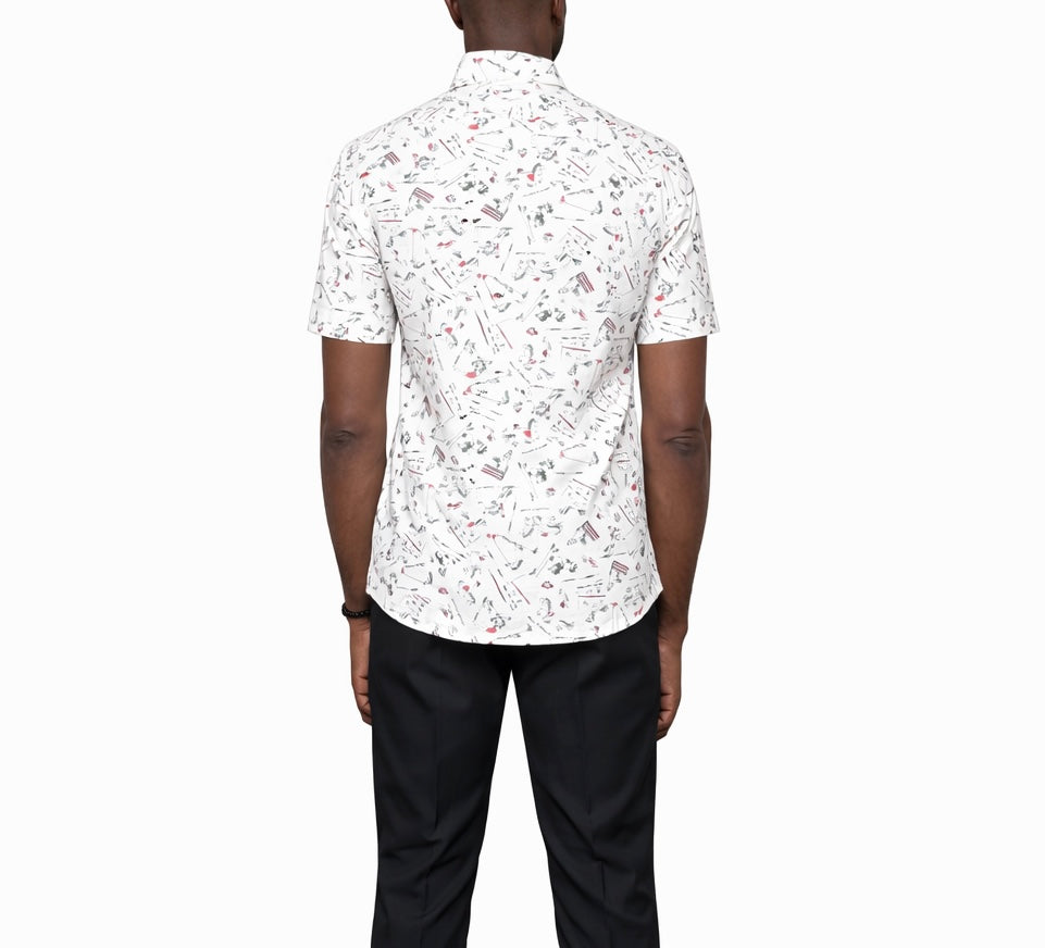 Navigator Print Short Sleeve Shirt